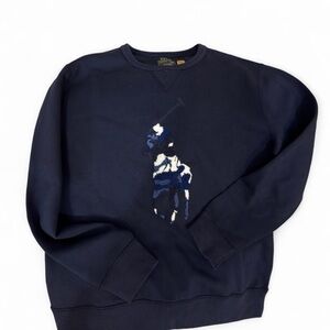 Polo by Ralph Lauren Boy’s Dark Blue Crewneck Sweater